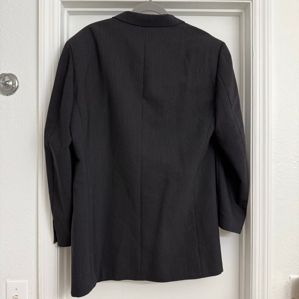 Modelo Ermenegildo Zegna Soft Wool Blazer Sport Coat 44R (Est) Black Formal Work - Picture 2 of 9